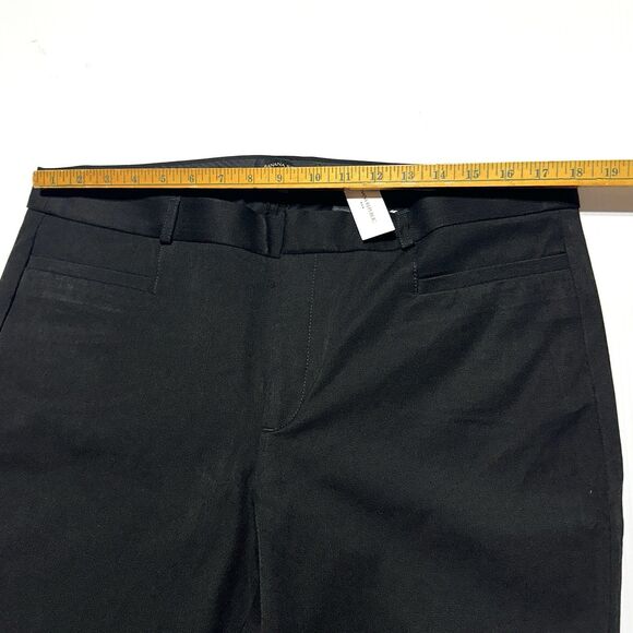 Banana Republic Sloan Pants Women's Black Chino Straight Leg Size 16 NWT - Picture 8 of 10